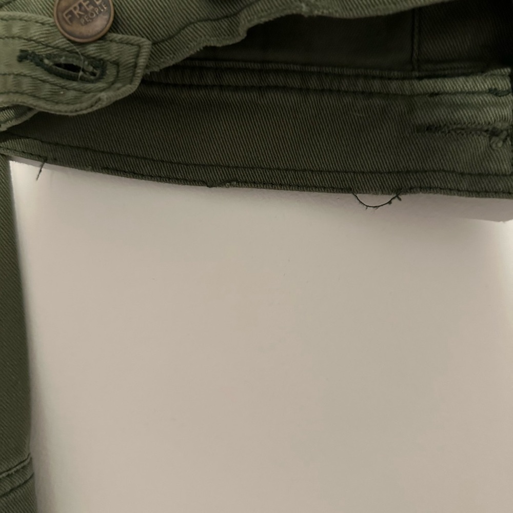 free people cropped army jacket - Picture 3 of 9